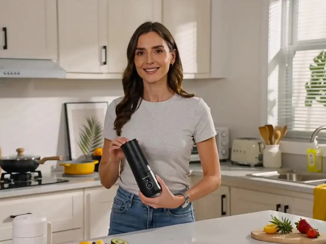 AI-generated product video presenter created with v4v.ai