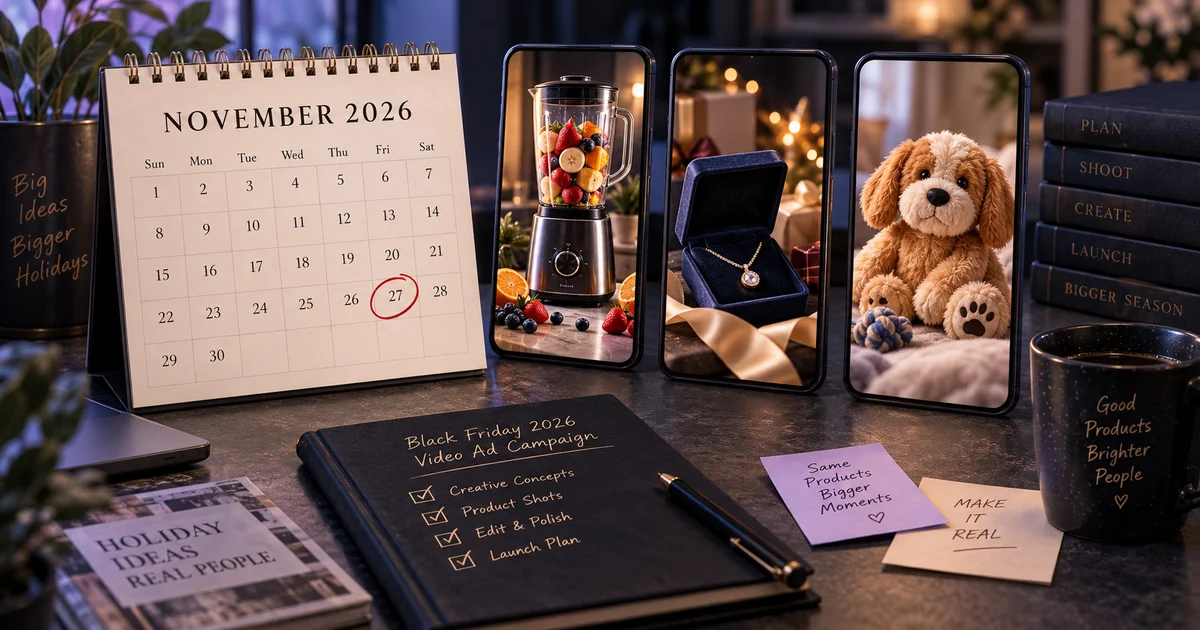 Black Friday Product Video Ads 2026: A Two-Week Plan for Shopify Stores