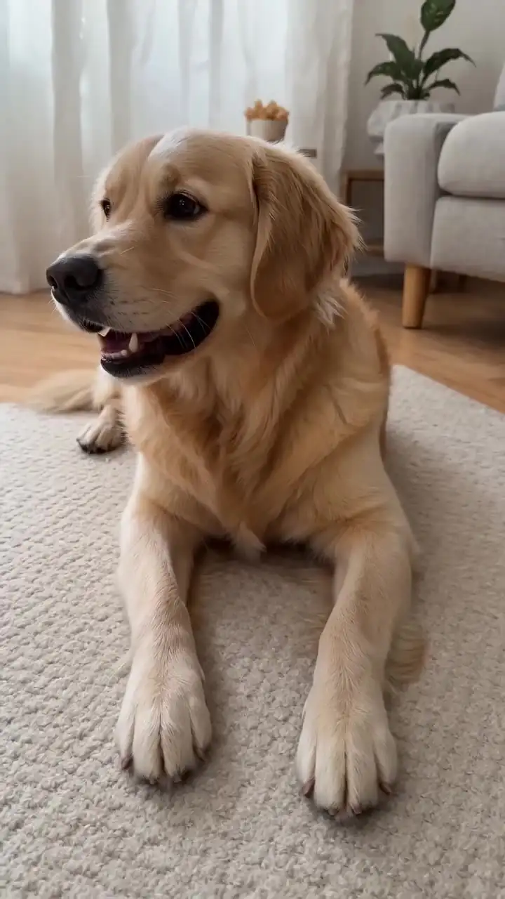 Pawzly knot plush toy in a pet product ad video made with v4v.ai