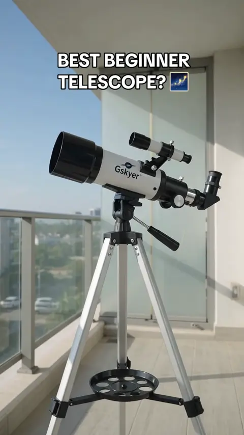 Skyex telescope in a product review video made with v4v.ai